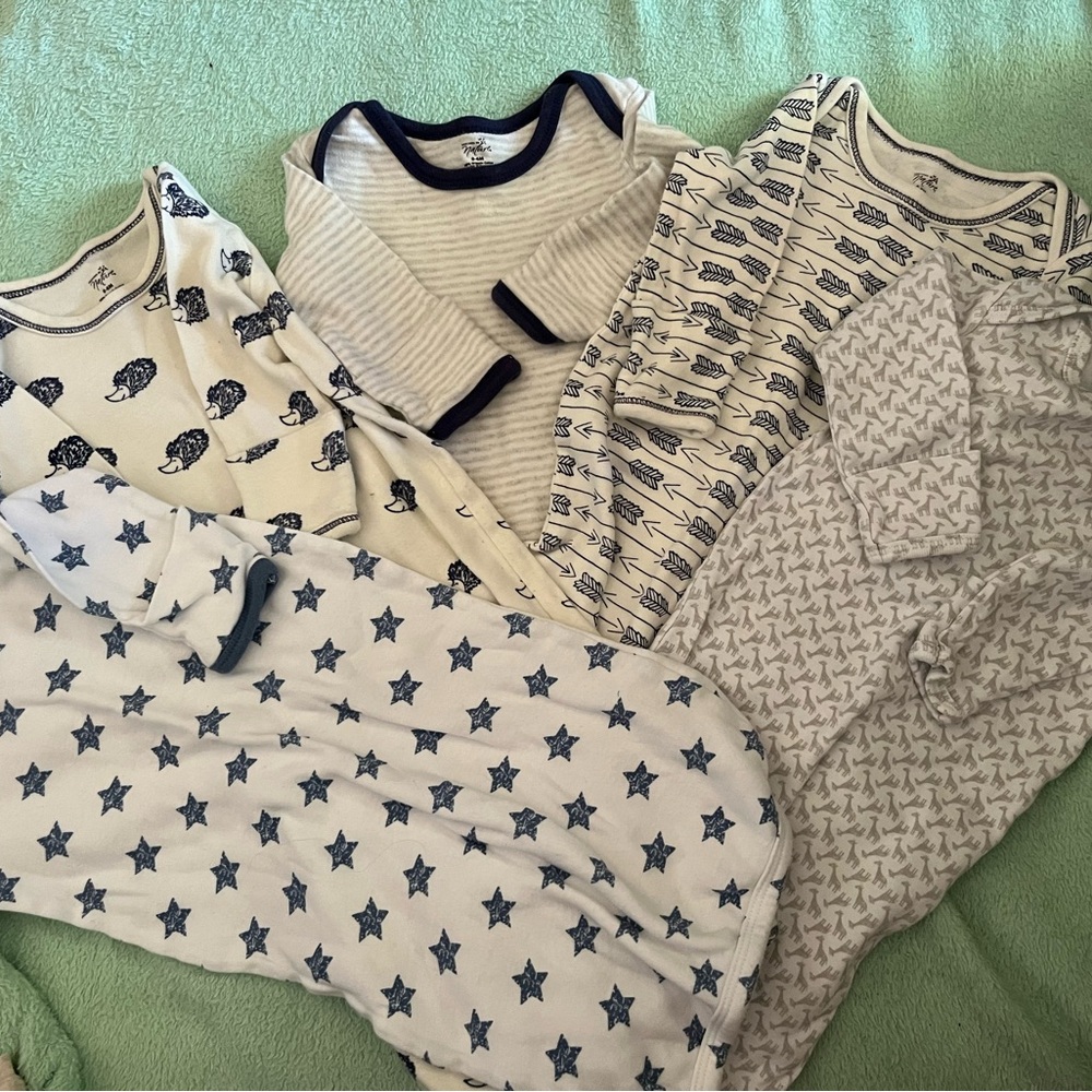 Last chance closing closet. Adorable 0-6 month Sleepers. Excellent condition!!